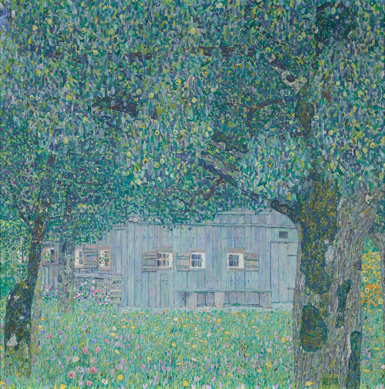 Cortijo en Buchberg (Cortijo de Alta Austria) de Gustav Klimt