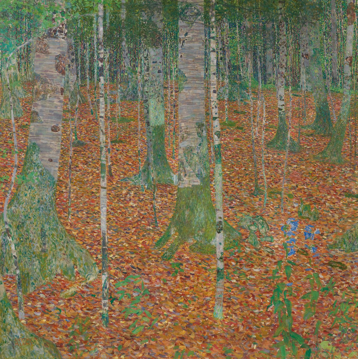 Bosque de abedules de Gustav Klimt