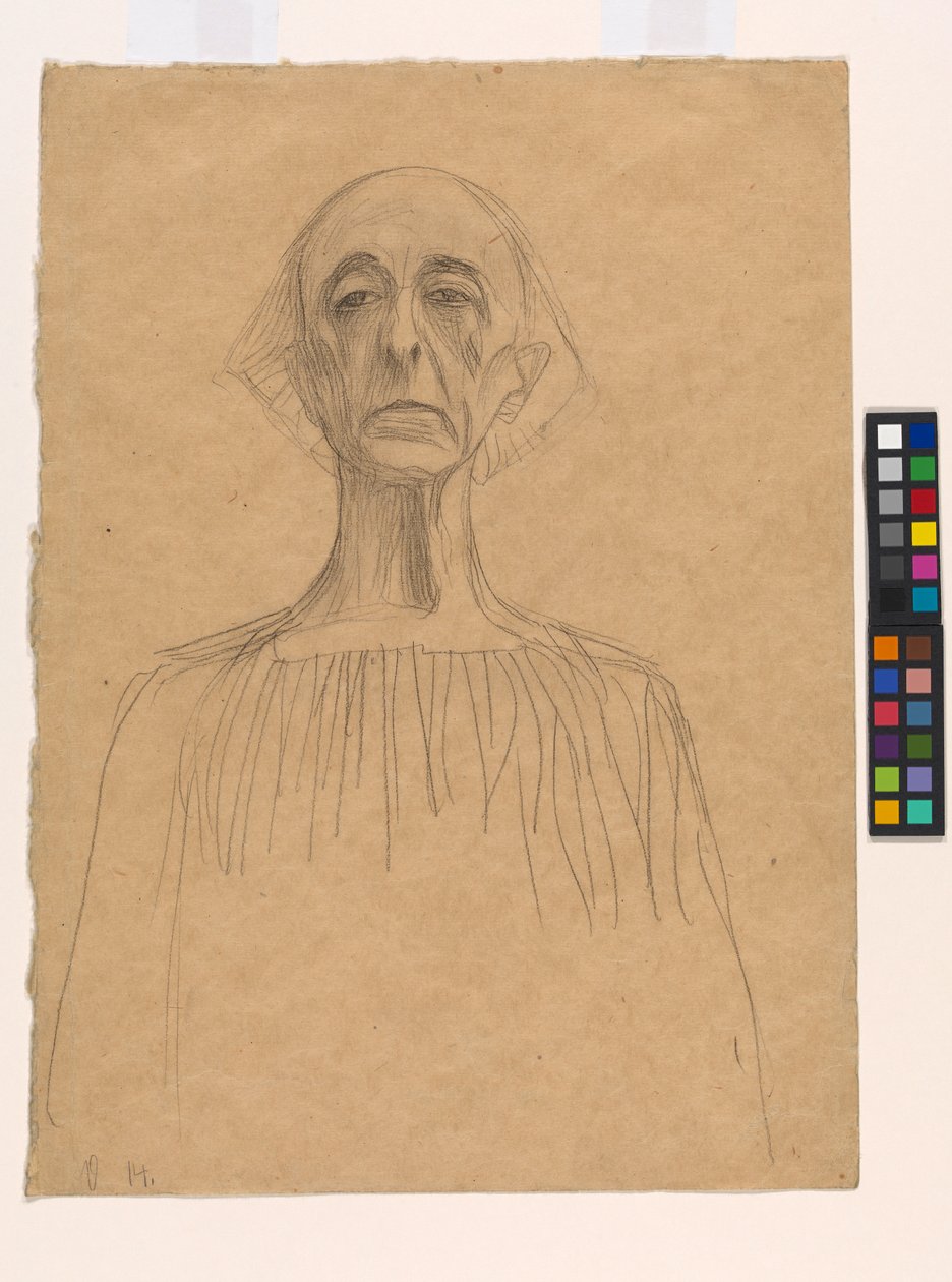 Retrato de busto de un hombre de Gustav Klimt