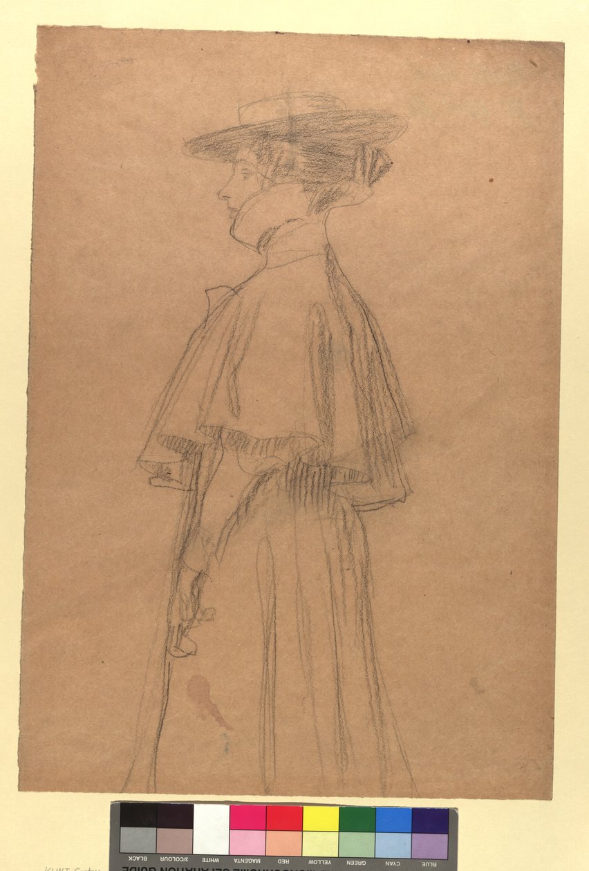 Dame mit Hut und Mantel de Gustav Klimt