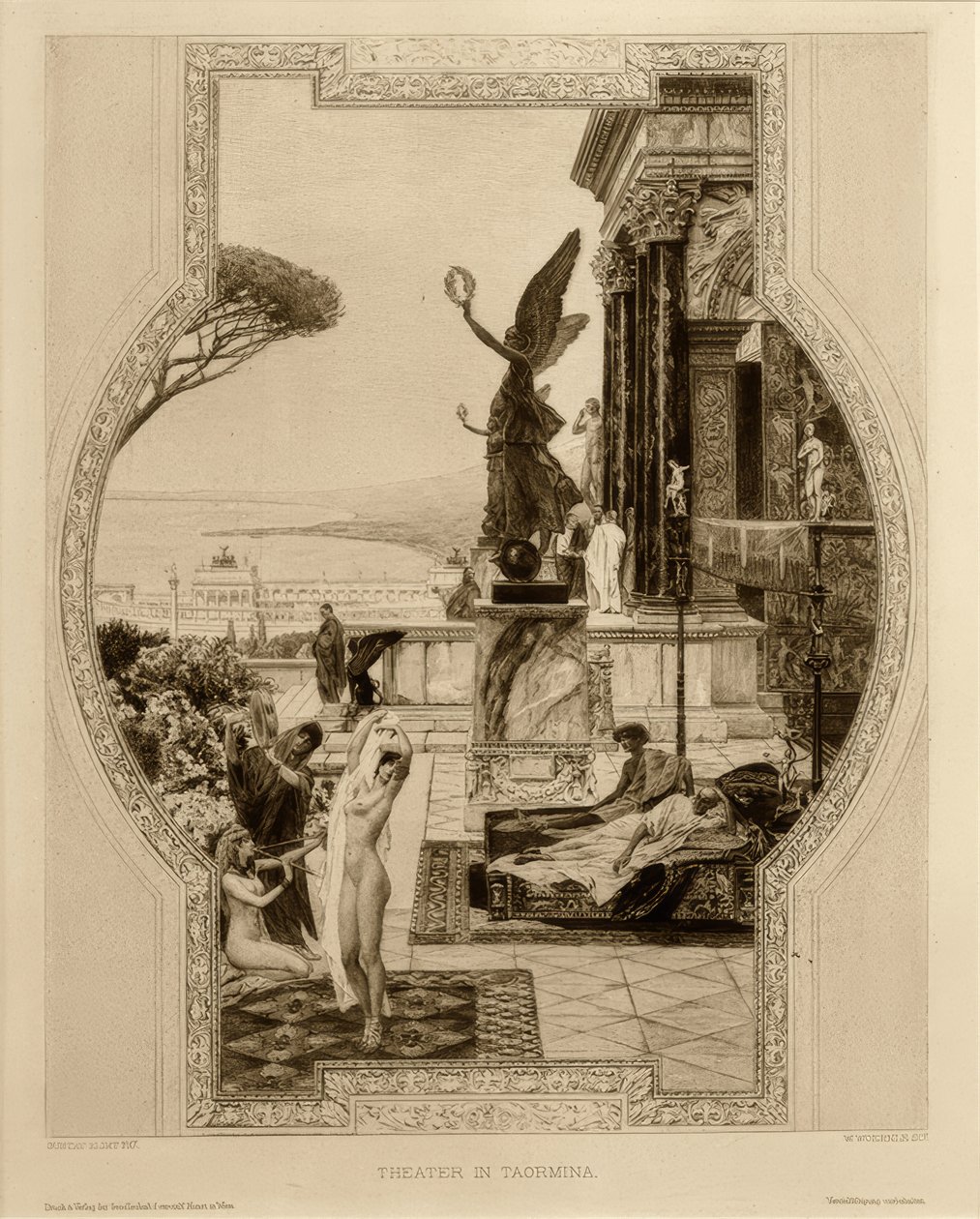 El teatro antiguo en Taormina de Gustav Klimt