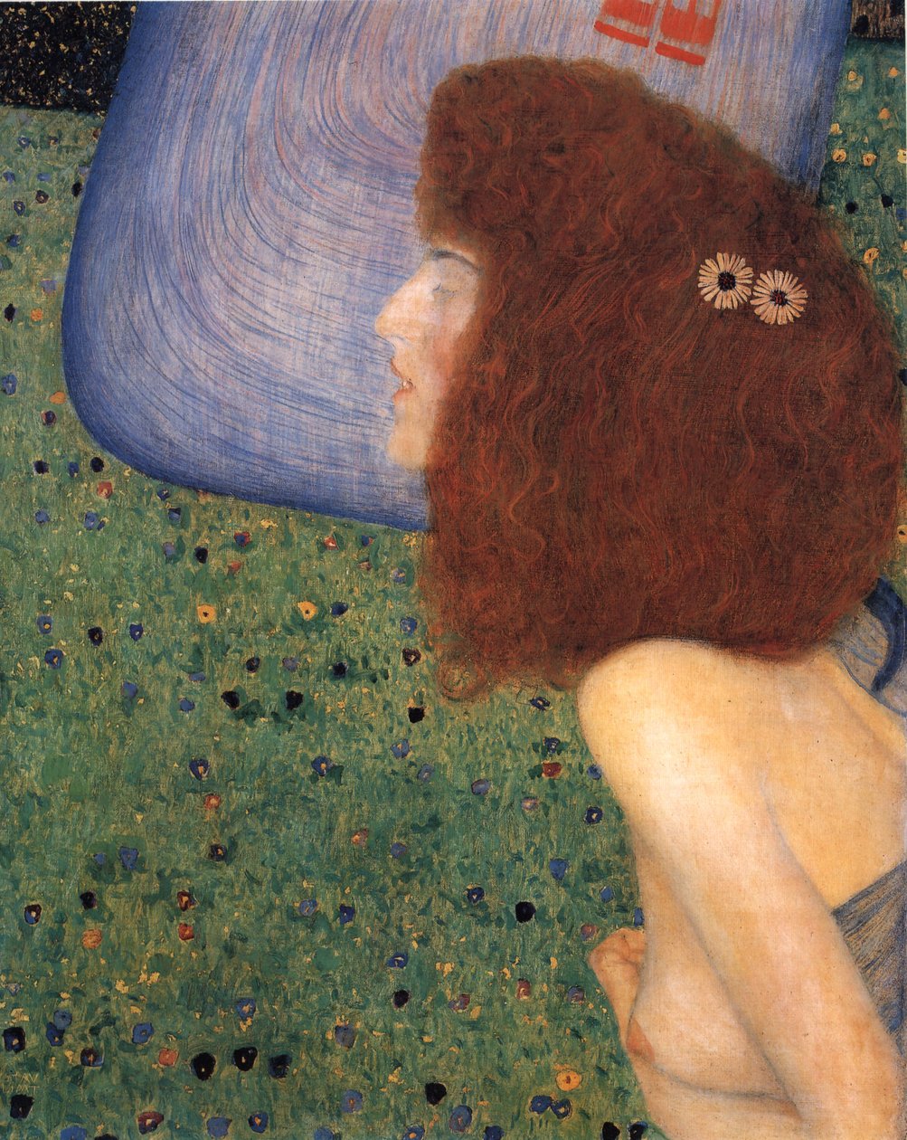 Klimt - Muchacha con velo azul, hacia 1902-1903 de Gustav Klimt