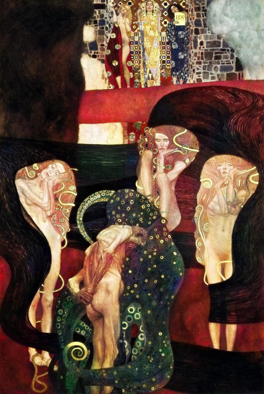Techos pintados por Klimt en la Universidad de Viena de Gustav Klimt
