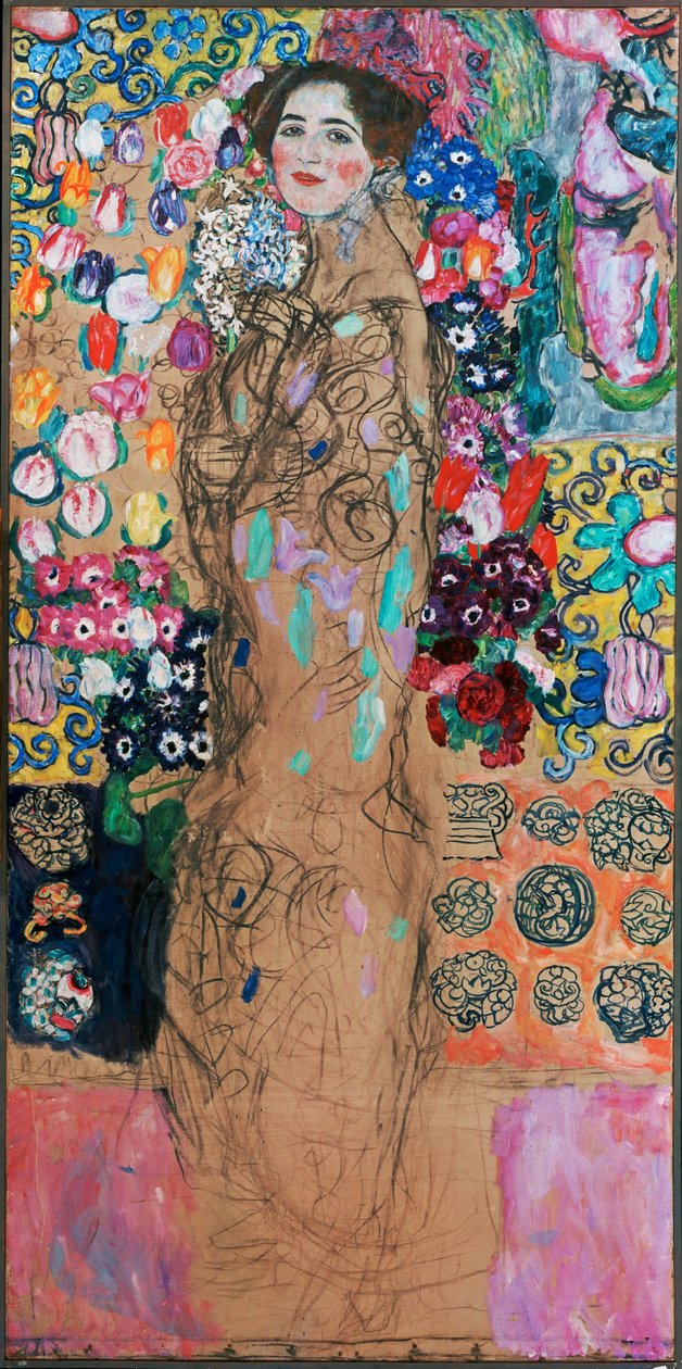 Dama con abanico de Gustav Klimt