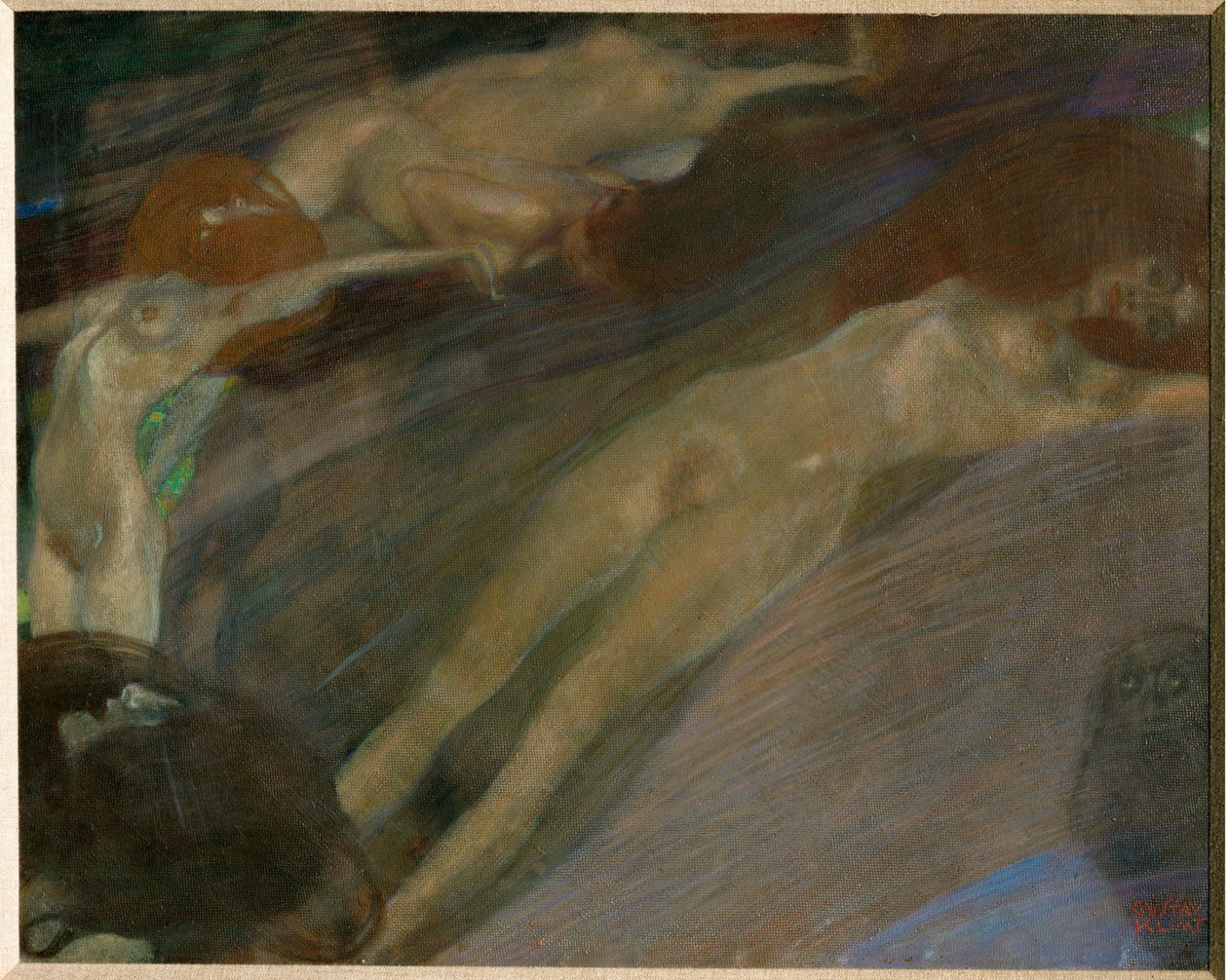 Agua en movimiento de Gustav Klimt