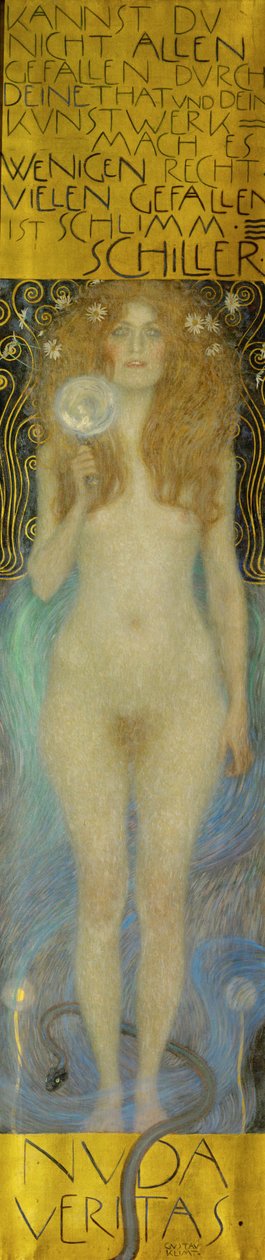 Veritas al desnudo de Gustav Klimt