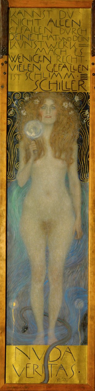 Veritas al desnudo de Gustav Klimt