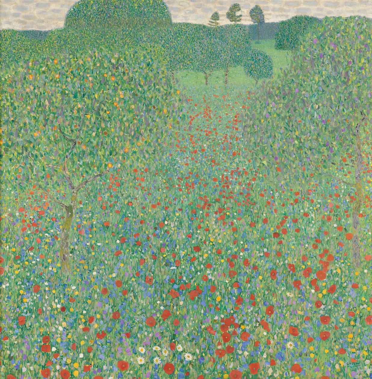 Campo de amapolas de Gustav Klimt