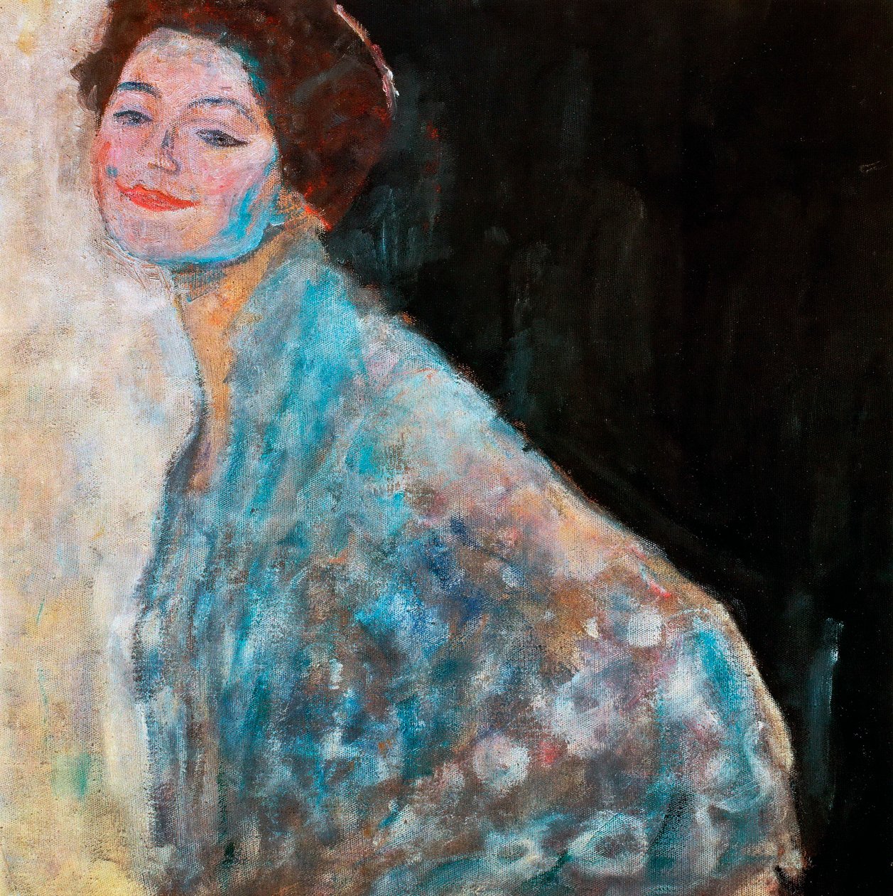 Retrato de una dama en blanco inacabado, 1917 de Gustav Klimt