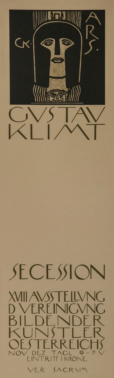 Póster para la Decimoctava Exposición de la Secesión de Viena, 1903 de Gustav Klimt