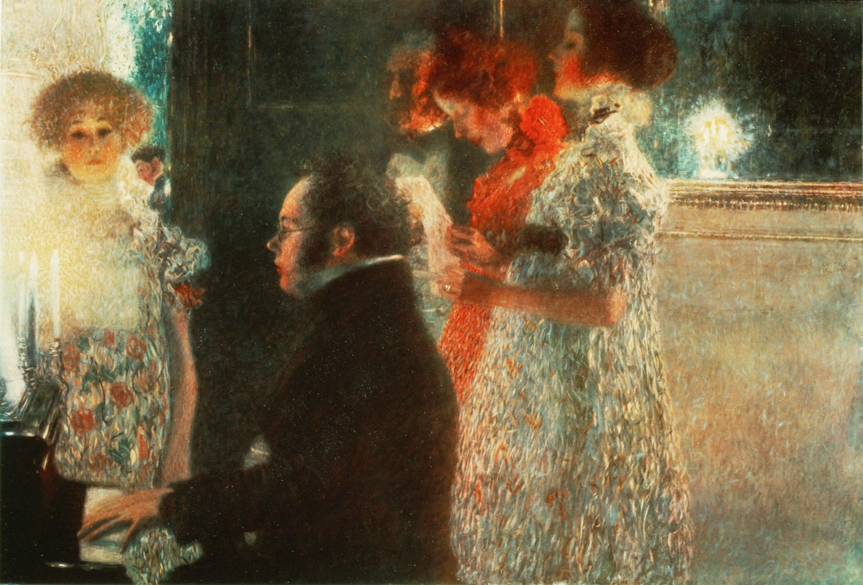 Schubert al piano de Gustav Klimt