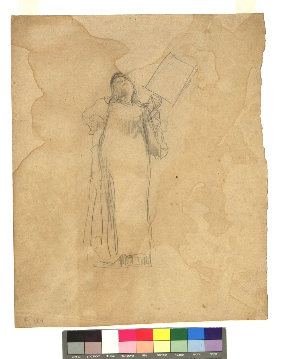 Stehende Frauengestalt de Gustav Klimt