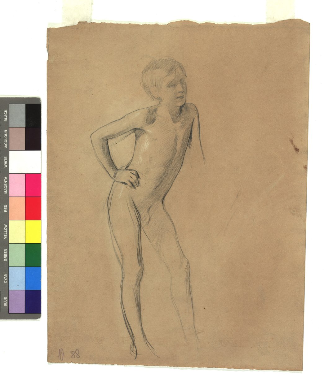 Stehender Knabenakt de Gustav Klimt