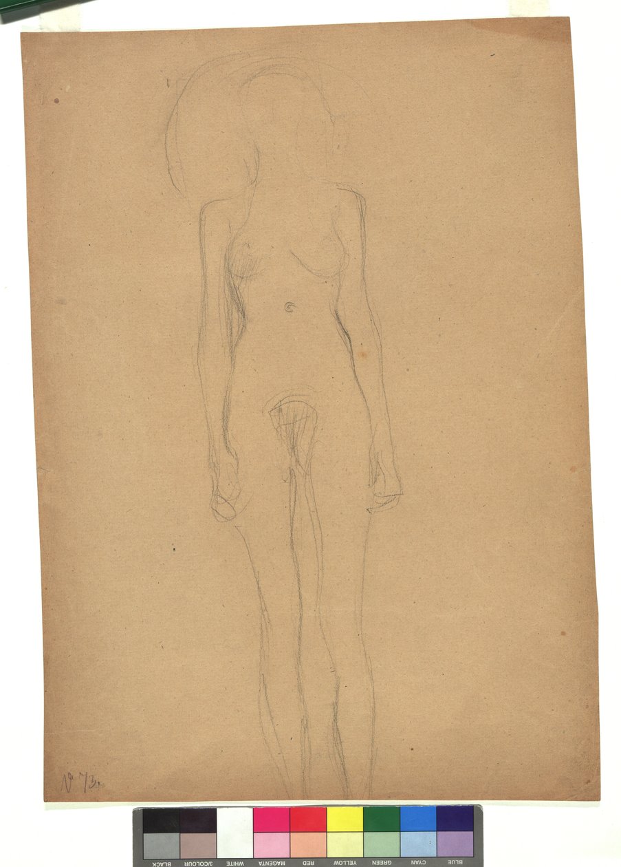 Stehender weiblicher Akt de Gustav Klimt