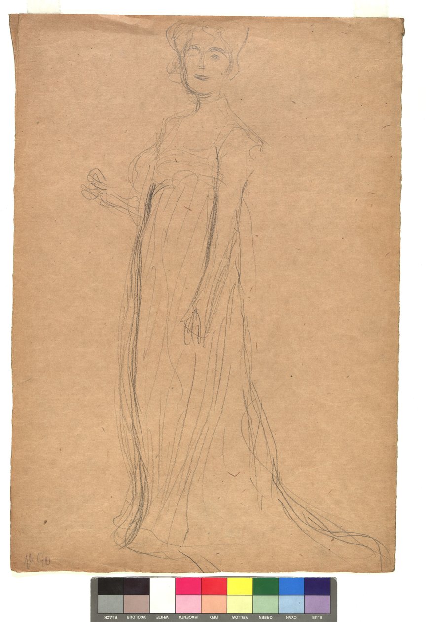 Studie zu einem Damenporträt de Gustav Klimt