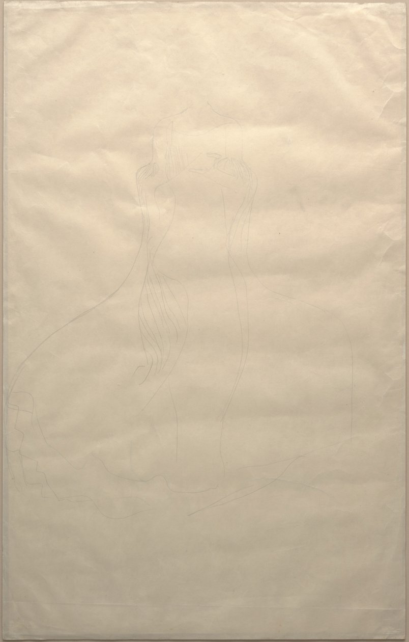 Estudio para el vestido de Adele Bloch-Bauer, c.1903 de Gustav Klimt