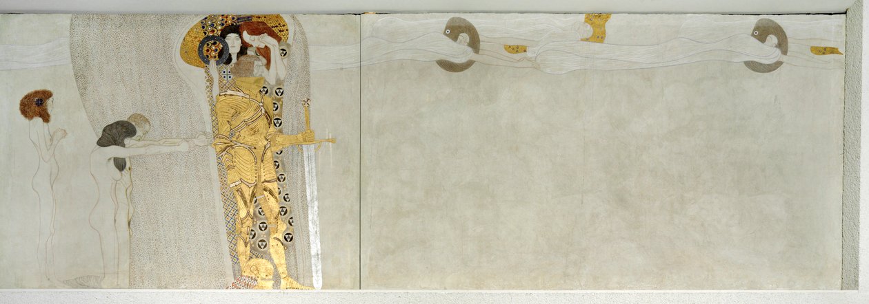 Detalle del friso de Beethoven de Gustav Klimt