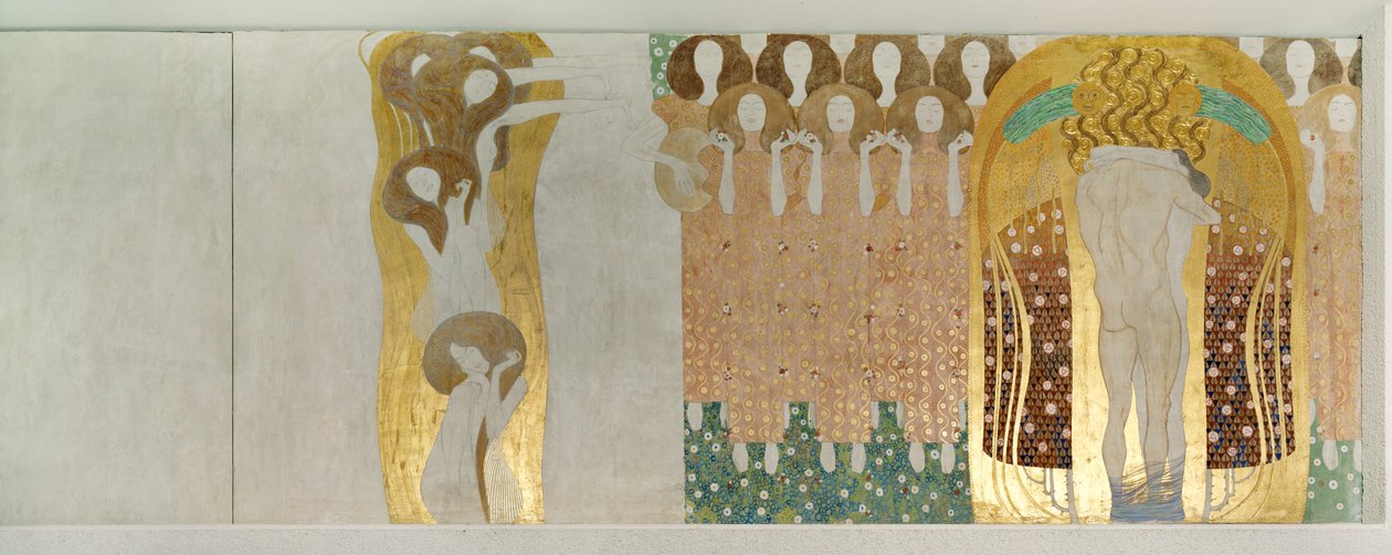 Detalle del friso de Beethoven de Gustav Klimt