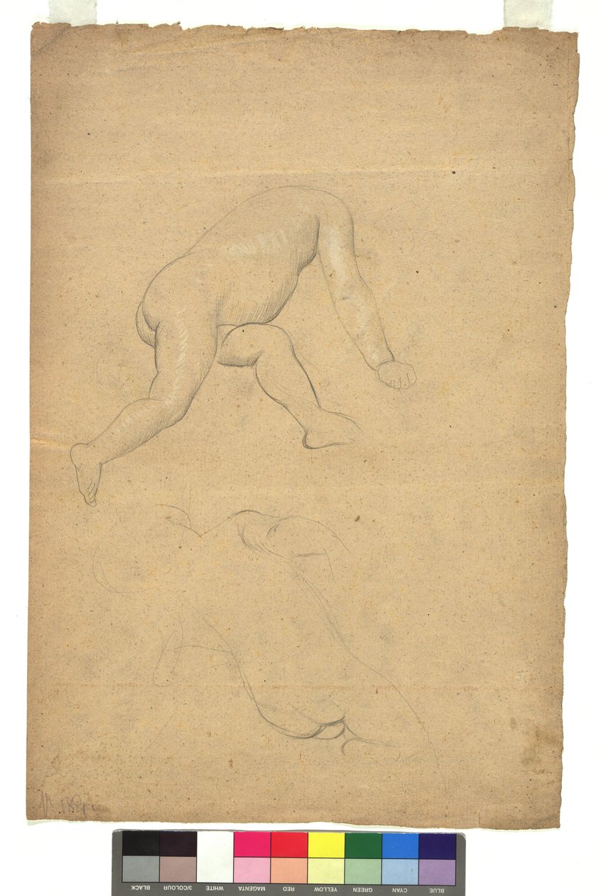 Zwei Studien zu nackten Kinderkörpern de Gustav Klimt