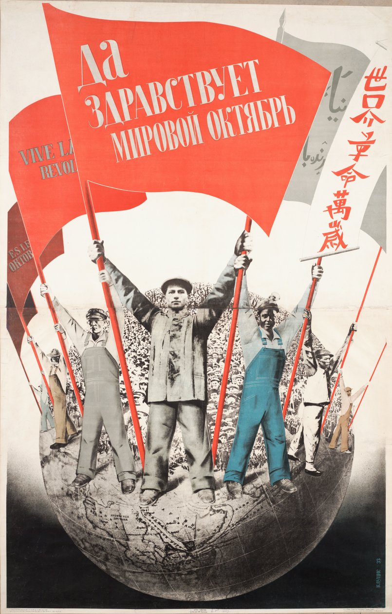 ¡Viva el Octubre Mundial!, 1933 de Gustav Klutsis