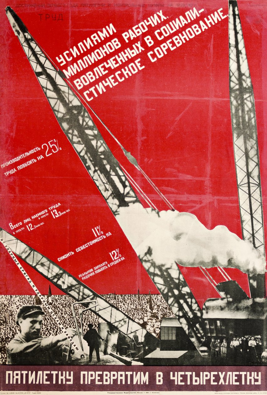 Convertiremos el Plan Quinquenal en un Plan Cuatrienal de Gustav Klutsis