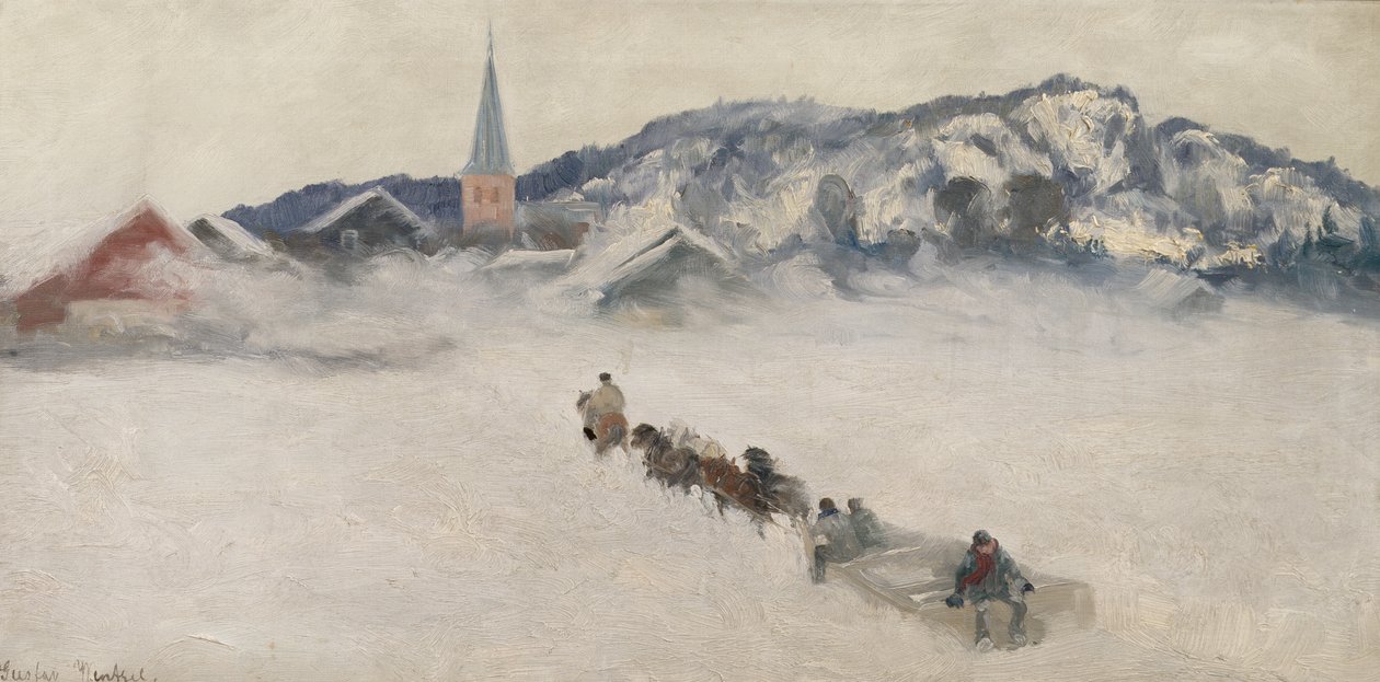 Invierno en Asker de Gustav Wentzel