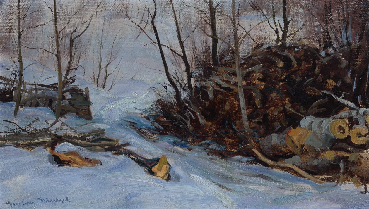 Paisaje invernal de Gustav Wentzel
