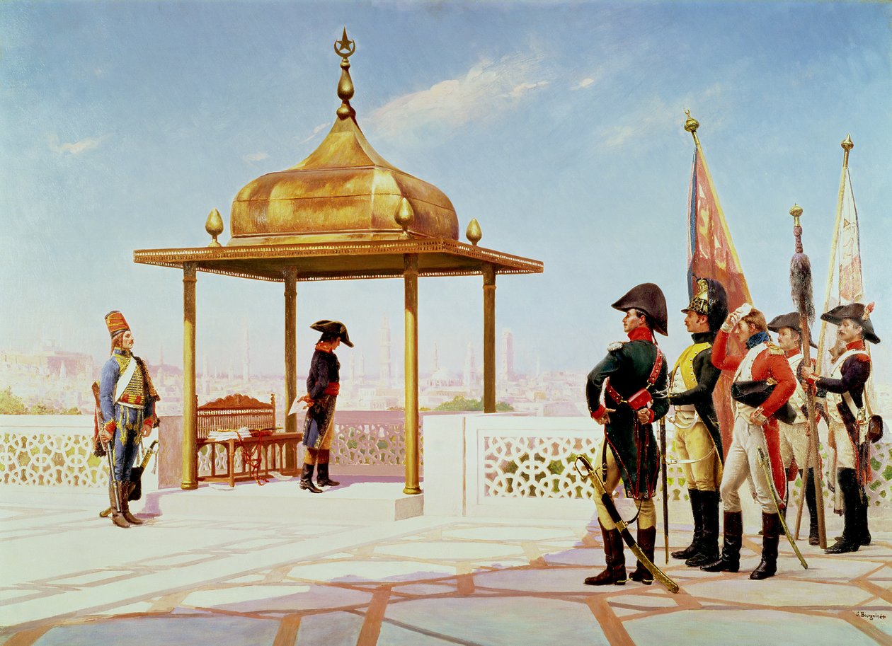 Napoleón en El Cairo, 1798 de Gustave Bourgain