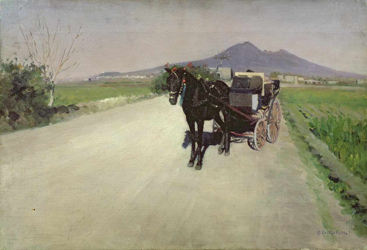 Un camino en Nápoles de Gustave Caillebotte