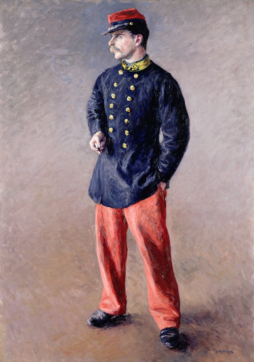 Un soldado, 1881 de Gustave Caillebotte