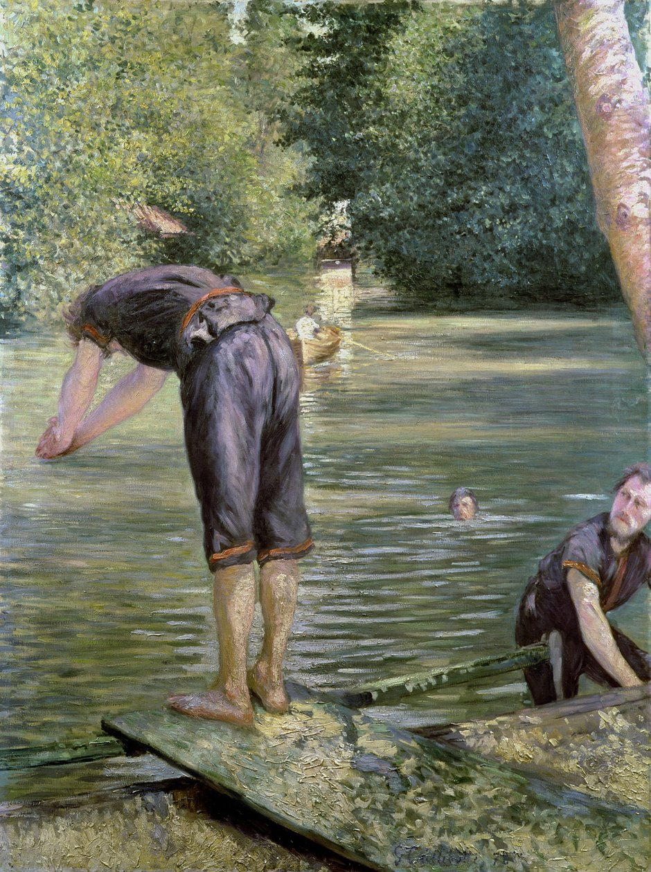 Bañistas en las orillas del Yerres, 1878 de Gustave Caillebotte