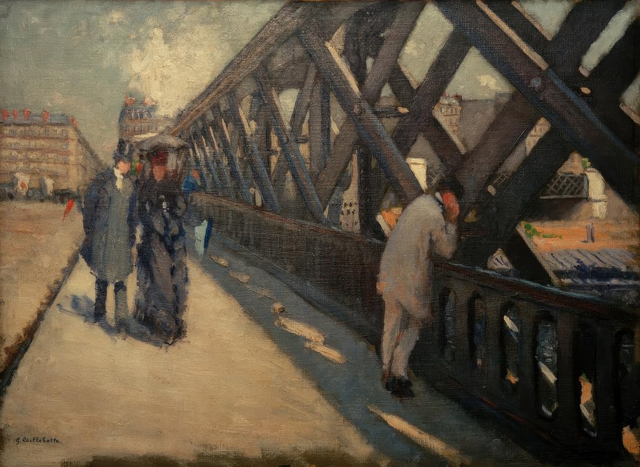 El puente de Europa, boceto de Gustave Caillebotte