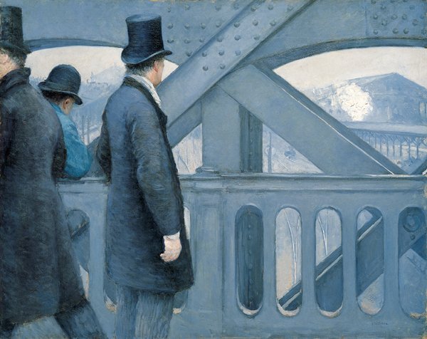 En el Puente de Europa de Gustave Caillebotte