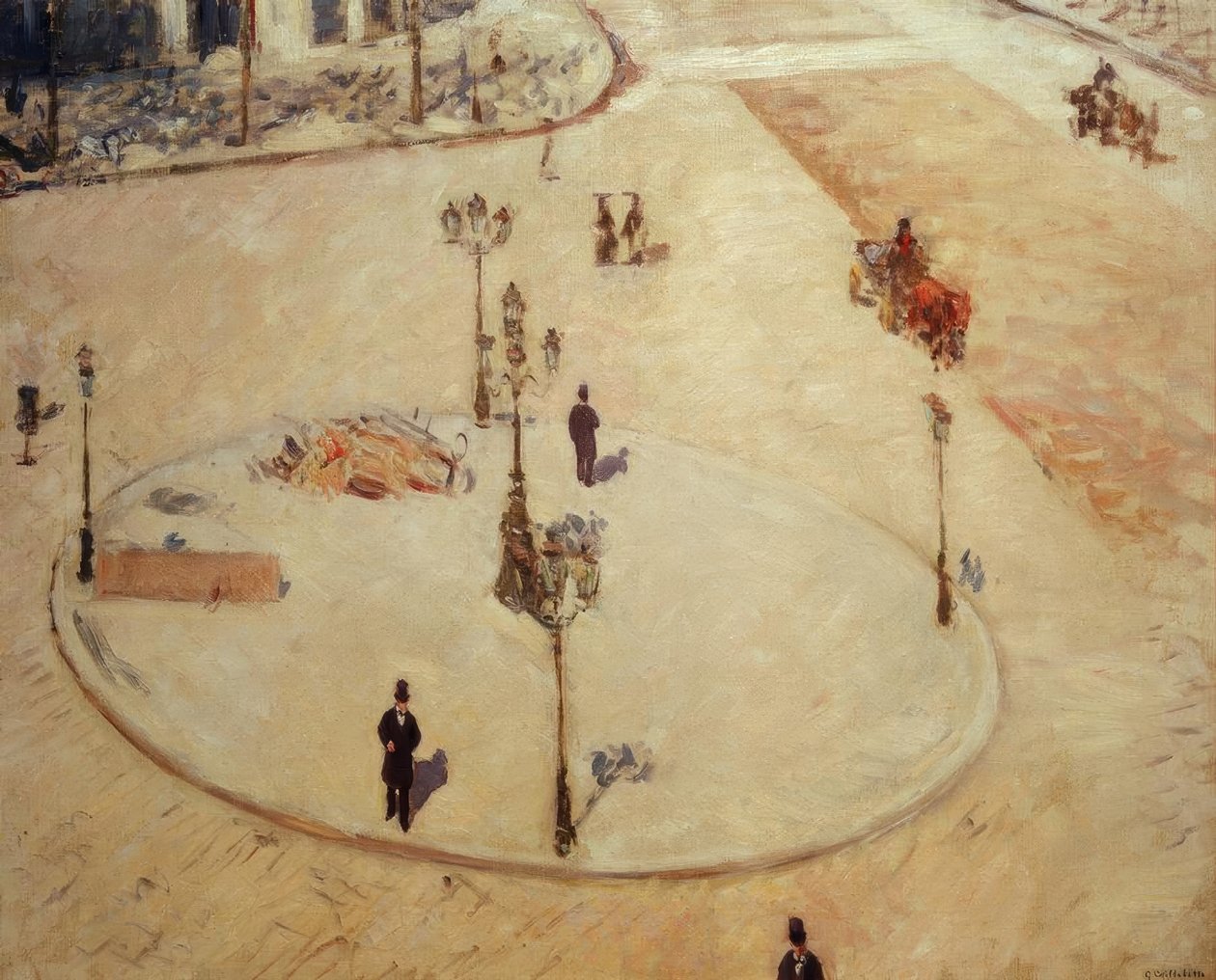 Un refugio, Boulevard Haussmann de Gustave Caillebotte