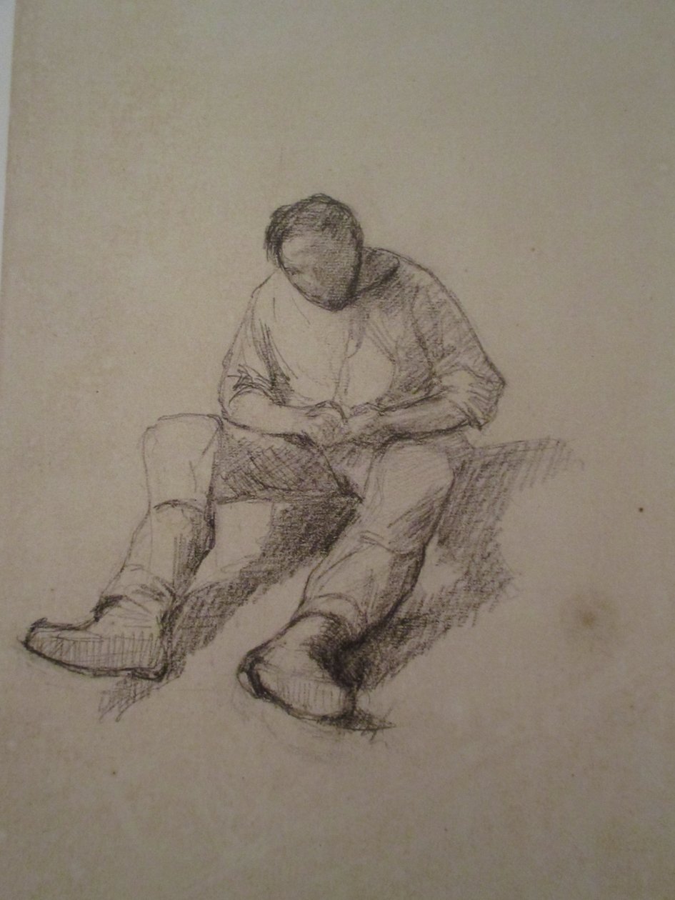 Estudio para los Aserradores de Parquet de Gustave Caillebotte