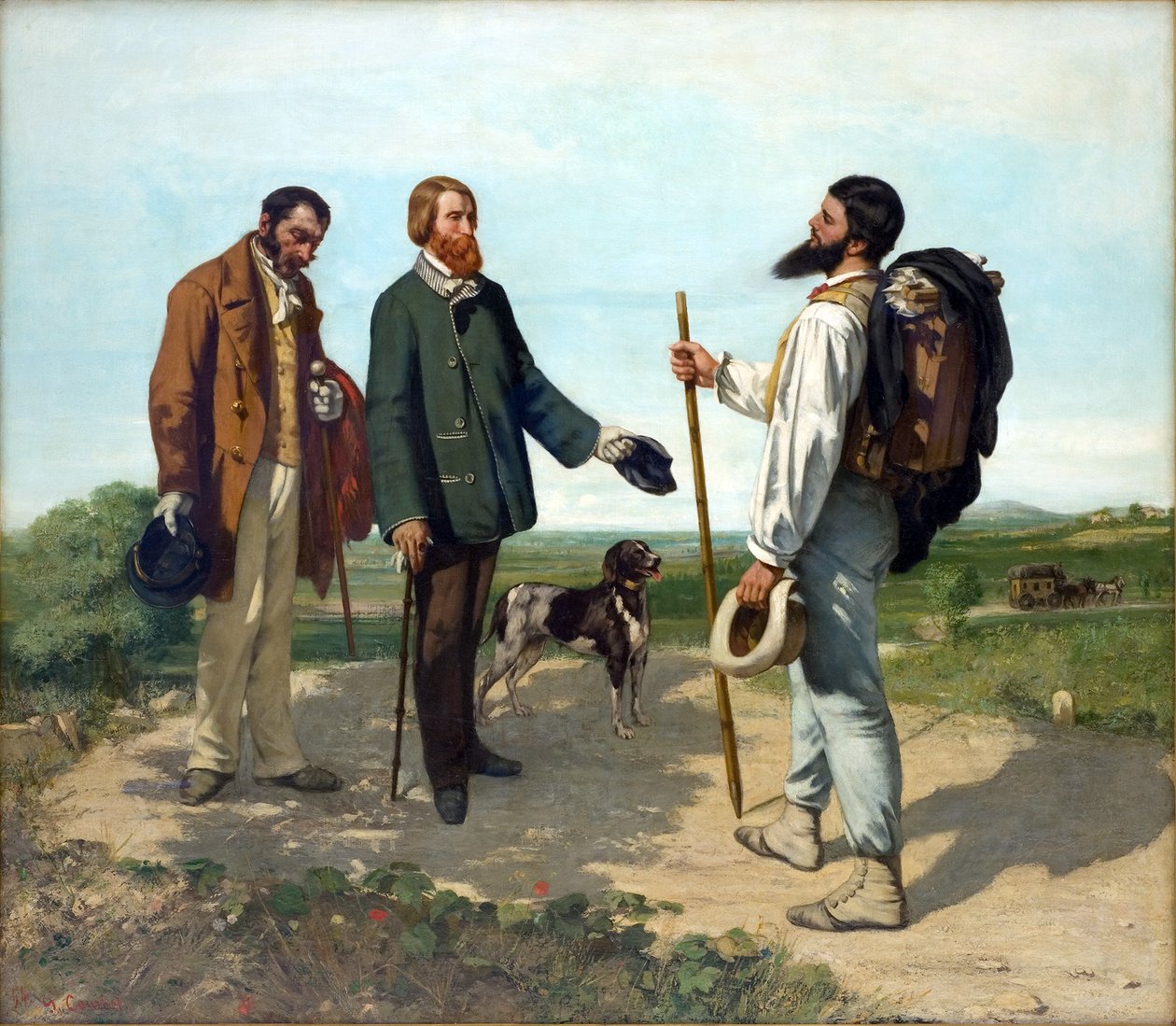 Bonjour Monsieur Courbet de Gustave Courbet