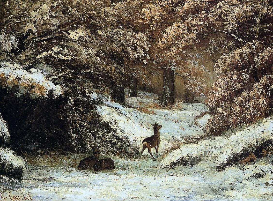 Ciervo Lyon de Gustave Courbet