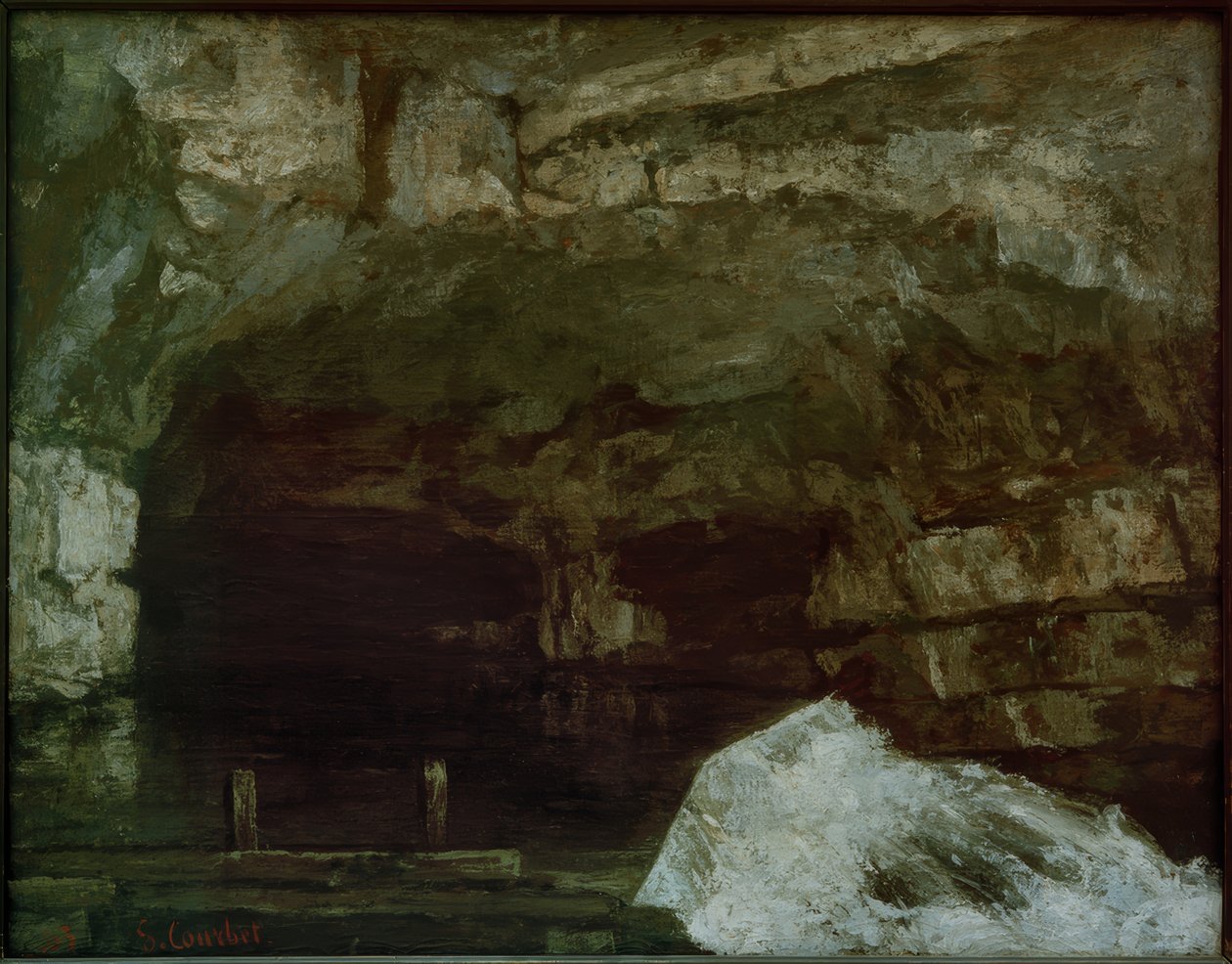 La fuente de la Loue de Gustave Courbet