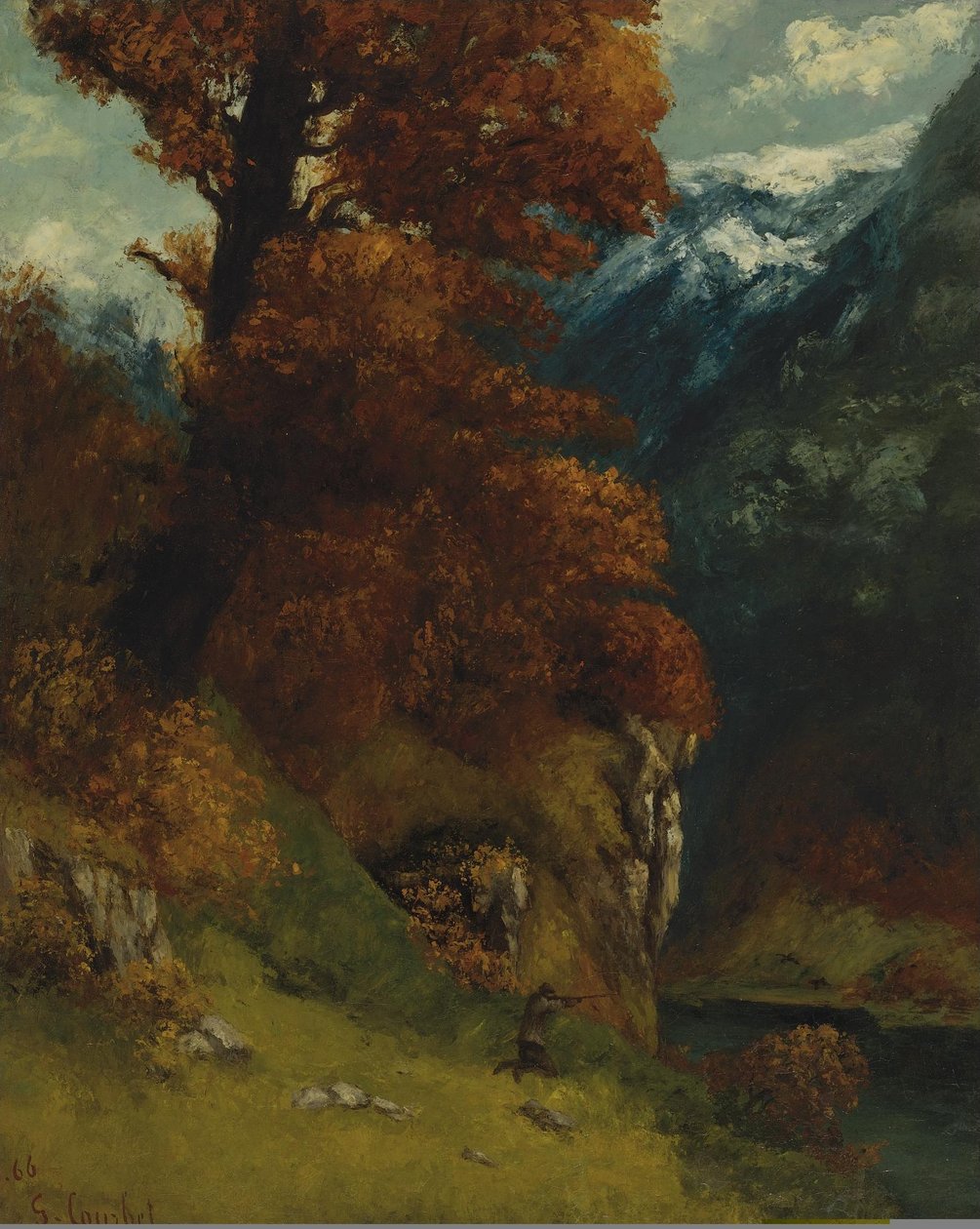 El cazador de Gustave Courbet