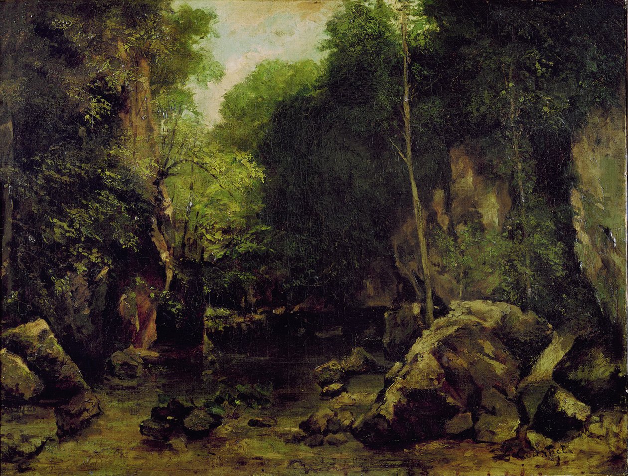 Le Puits-Noir, Doubs de Gustave Courbet