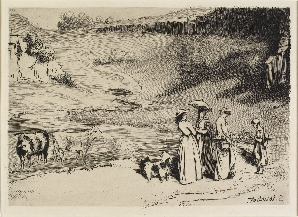 Las señoritas del pueblo, 1867 de Gustave Courbet