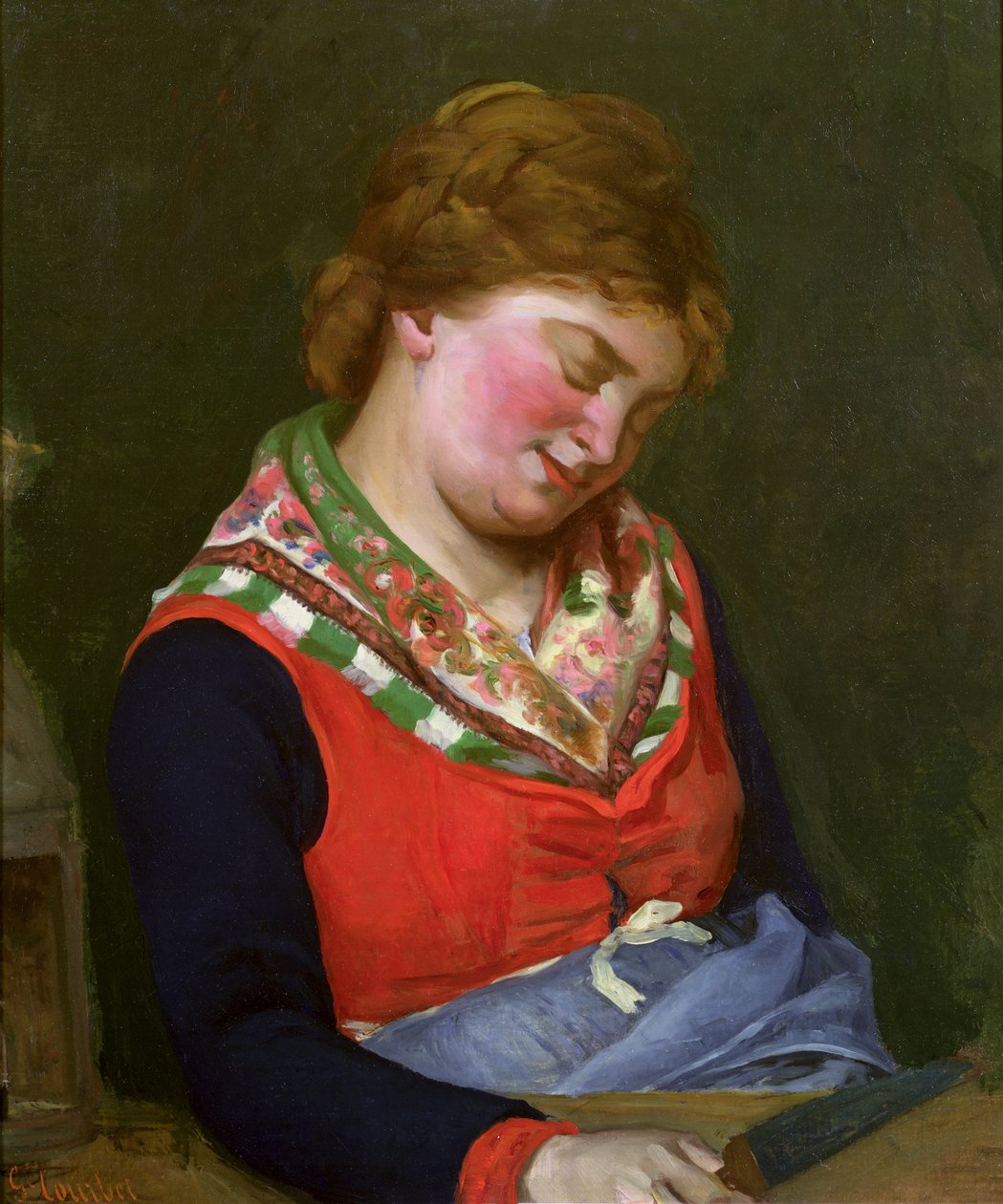 Campesina durmiendo, 1853 de Gustave Courbet