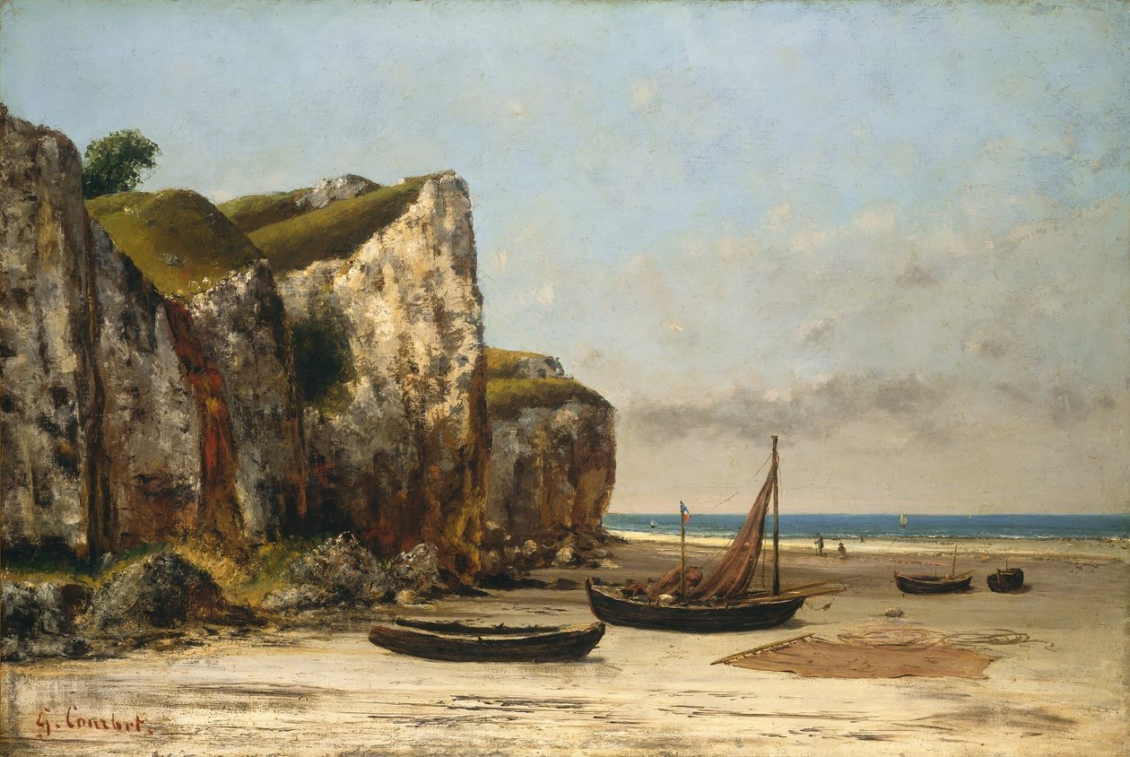 Playa de Normandía de Gustave Courbet