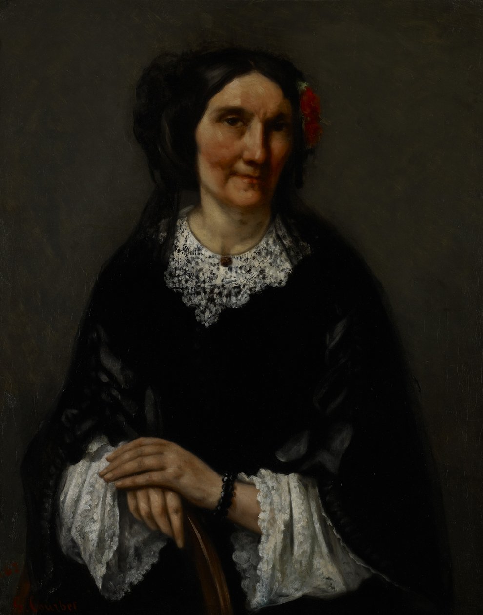 Retrato de Anika Psalmon, Sra. Robin, 1862 de Gustave Courbet