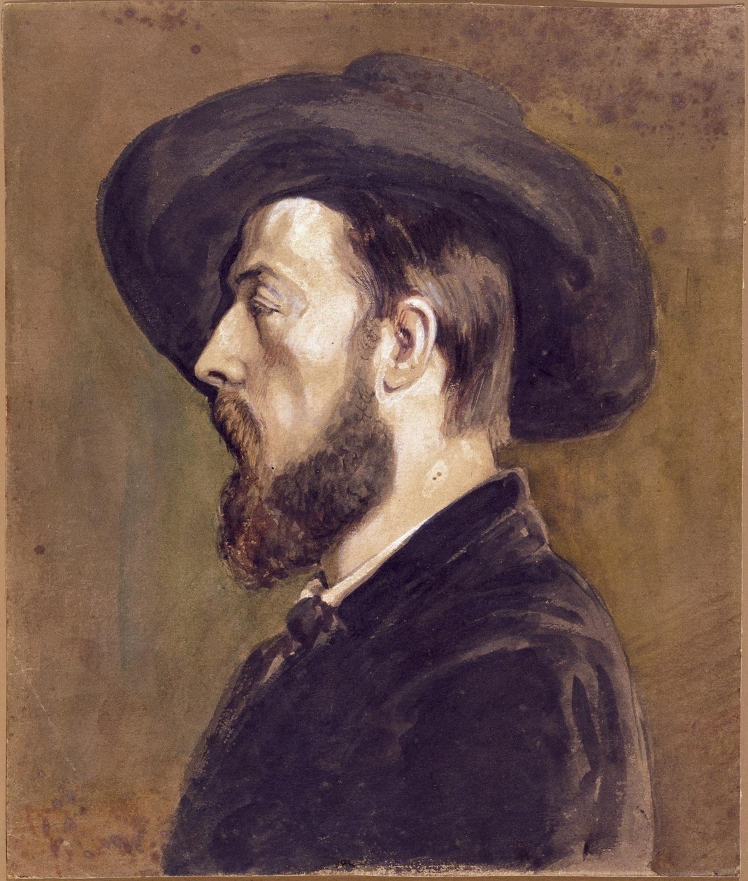 Retrato de Jongkind de Gustave Courbet