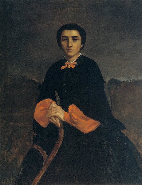 Retrato de una mujer de Gustave Courbet