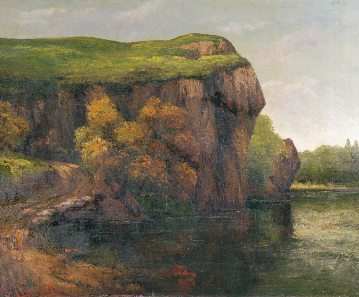 Acantilados rocosos de Gustave Courbet