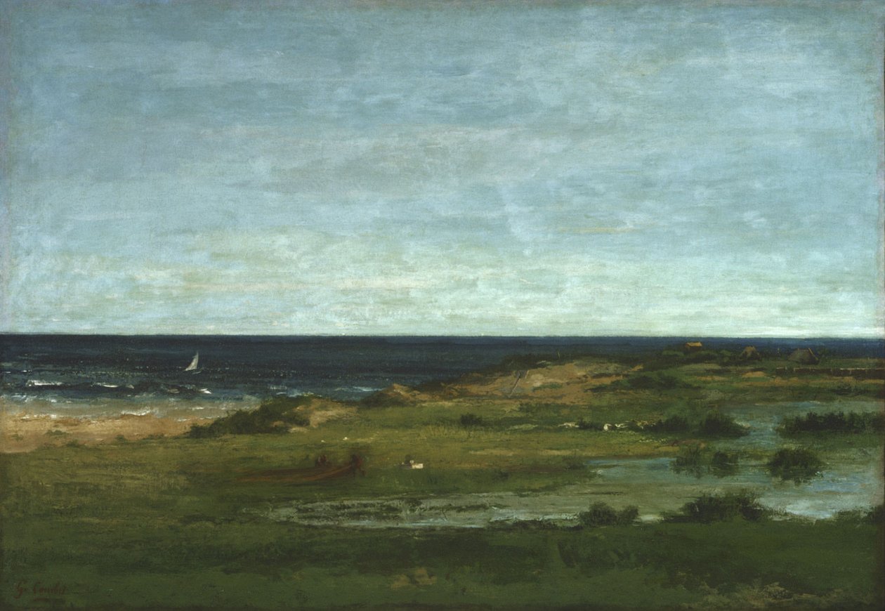 Escena de la costa de Gustave Courbet