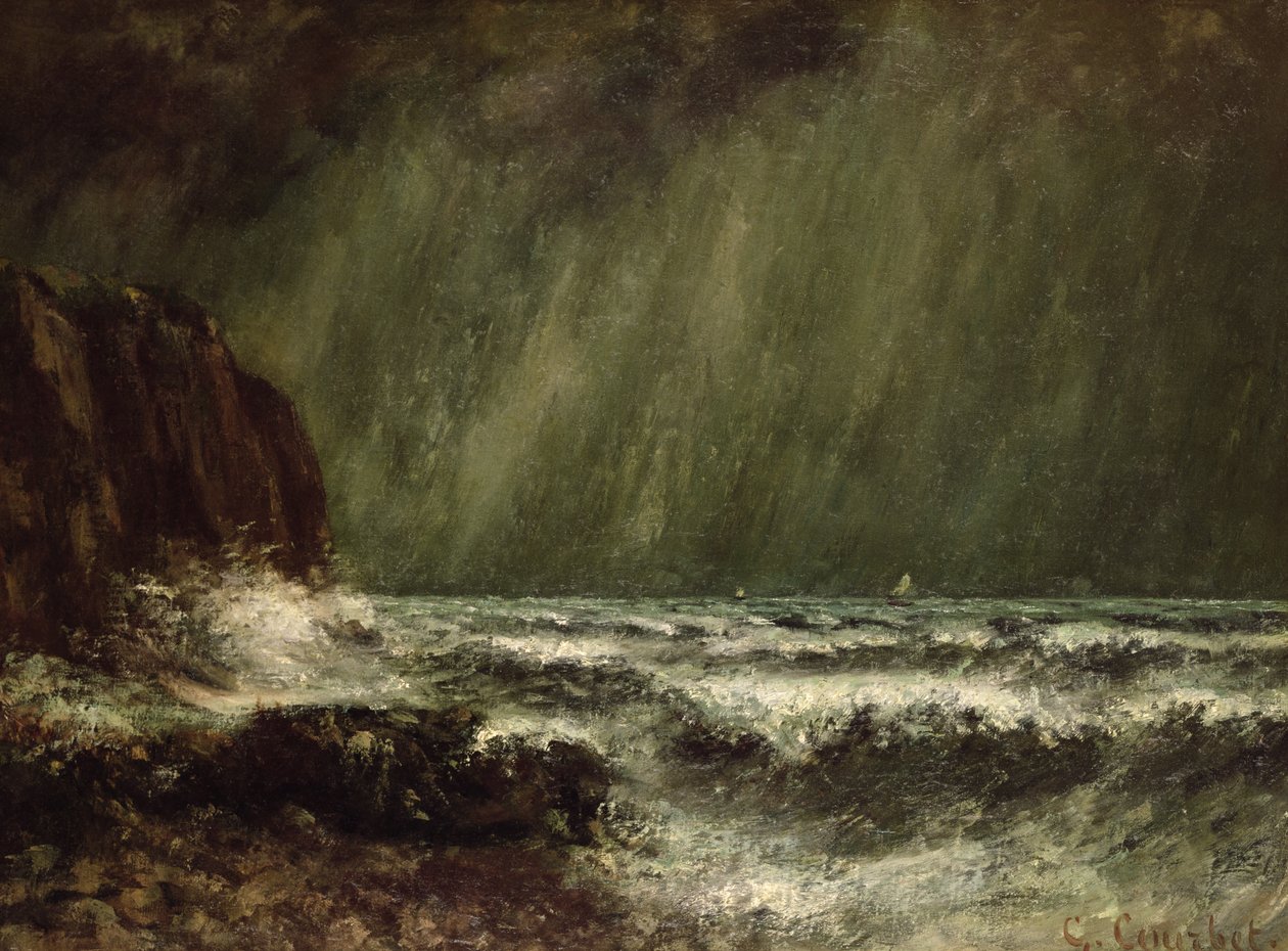 Tormenta en el Mar, 1865 de Gustave Courbet