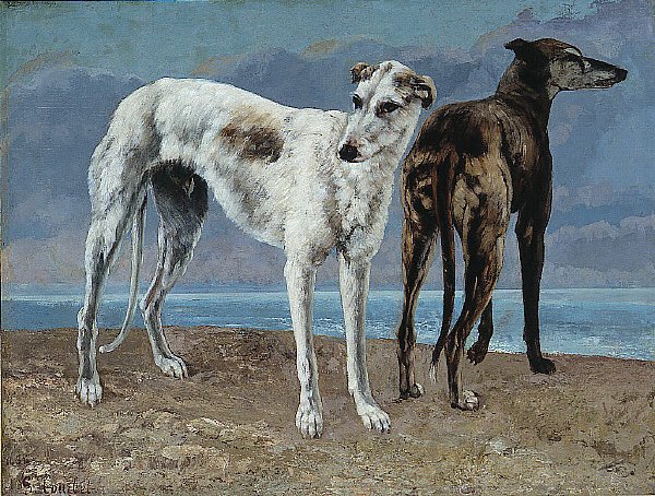Los galgos del Conde de Choiseul de Gustave Courbet